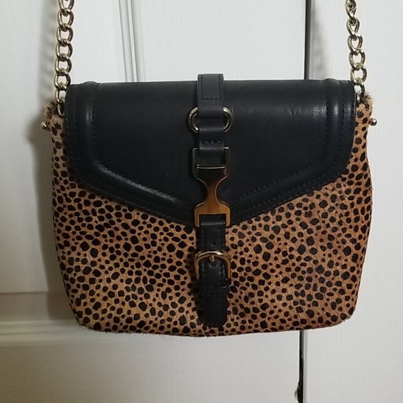 Ann Taylor Handbags - Ann Taylor Animal Print Crossbody Bag, Like New